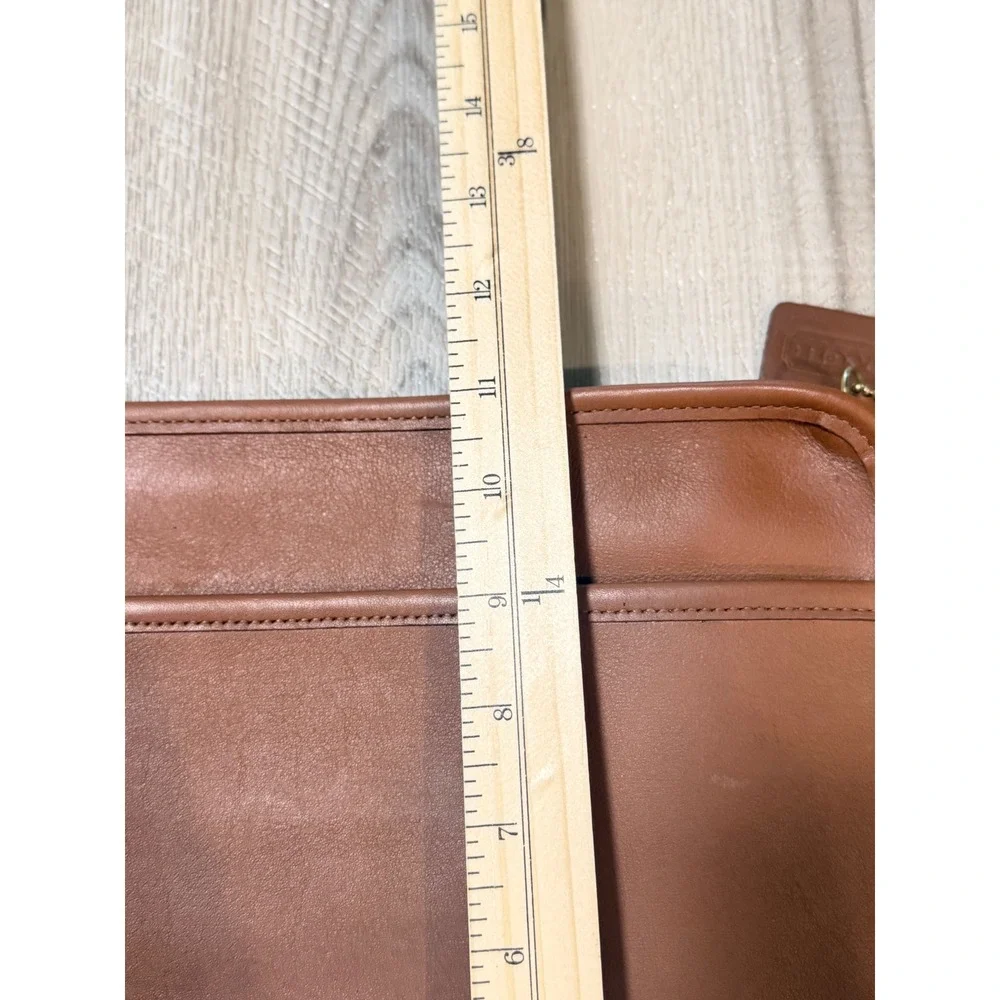 Coach Vintage British Tan Leather Portfolio Case Document Bag B7C-5225 USA